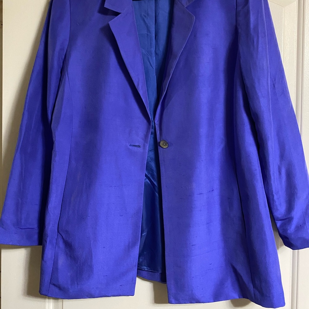 100 % silk blazer